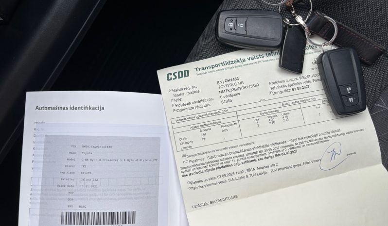 
								Toyota CHR 1.8 Hybrid  2021.11 full									